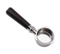 Qcwwy 51mm Bottomless Portafilter, 3 Ear Stainless Steel Coffee Portafilter Handle with Detachable Filter Basket Barista Filter Handle Tool for Coffee Makers (Type A Purple Sandalwood)