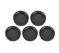 Qcwwy 5Pcs Plastic Rear Lens Cap Cover Sturdy Durable Anti Dust Protection for M42 Camera Lens Lightweight Portable with Black Color Lenses Accessories