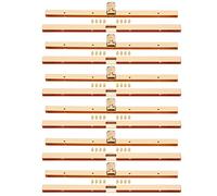 Qcwwy 6pcs Wallet Clasp Lock, 19cm Purse Making Hardware Bag Clasps Purse Metal Purse Frame for Diy Crafts Easy to Install for Making Hardware Handbags(Gold)