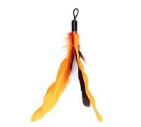 Qcwwy 7 Pcs Cat Teaser Stick Replacement Heads, Feather Toy for Cats, Safe and Non, Imitating Prey Movements for Play