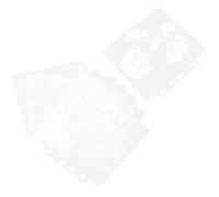 Qcwwy 9Pcs Mandala Stencils Set with Various Patterns for Paper Crafts Easy to Clean, for Hand-Made DIY Projects, PET Material for Fabric Painting