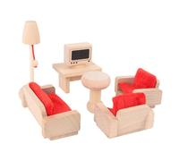 Qcwwy A Set of Wooden Wood Furniture for the Living Room in an Artisanal Style That Is Interested