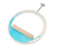 Qcwwy ACRYL PERROK CIRCLE STANDING SWING Installation Easily for the Decoration of Birds of Birds and Pleasures for and Owners