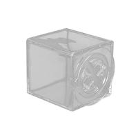 Qcwwy Acrylic Breeding Box, Small Cricket Spider Reptile Enclosure with Self-Locking Lid Ventilation Mesh for Pet Feeding Viewing