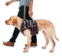 Qcwwy Adjustable Dog Lift Harness Breathable Assist Sling for Disabled Elderly Pets with Detachable Hand Grip Auxiliary Belt for Medium Large Breeds (L (20-30kg / 44.1-66.1lb Recommended))