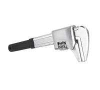 Qcwwy Adjustable Wide Jaw Key Hart CR V Stahl F Form Right -Angled Wrenches for Different Repair and Maintenance Projects (Black)