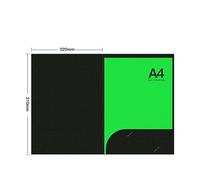 Qcwwy Adventure Design Built -in Bag -Exquisites Design A4 Pocket Folder for Office Supplies (Green)