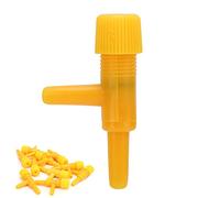 Qcwwy Aquarium Air Valve, T Shape Plastic Adjustable Air Pump Splitter with 3mm Inner Hole, for Fish Tank Oxygen Tube Connector