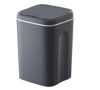 Qcwwy Automatic Trash Can, Hands Free Hygienic Waste Holder Modern Stylish Vessel Premium Plastic Odorless Home Disposal Unit Lithium Battery Powered Refuse Box for Bathroom Kitchen
