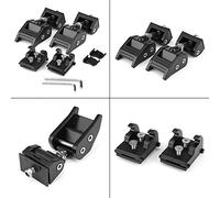 Qcwwy Automotive Interior And Exterior Modifications Kit Heavy Duty Metal Plastic Hood Hold Down Buckle Bracket with Tool Compatible with JK Unlimited 2007 2017 2PCS Hood Lock Latch