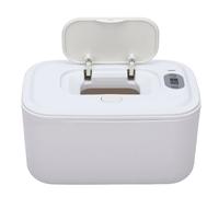 Qcwwy Baby Wipes Warmer with Screen Display, 5 Temp Settings | 30S Quick Heating, Keeps Wipes Moist Up to 7 Days, USB Powered, for Home, Car, Parents