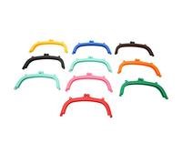 Qcwwy Background Clasp Kit with Double Ears Easy to Install a Plastic Kissing Bag Clasp Lock for DIY Crafts, Hand Supply Supplies in Several Colors of 10 for Handmade Accessories