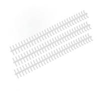 Qcwwy Binding Sealing Machines Loose Leaf Binding Spine 30 Hole Cuttable Anti Rust and Wear Resistant for School Supplies Yellow Tool Plastic (Clear)