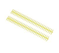 Qcwwy Binding Sealing Machines Loose Leaf Binding Spine 30 Hole Cuttable Anti Rust and Wear Resistant for School Supplies Yellow Tool Plastic (Yellow)