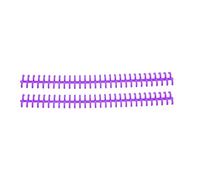 Qcwwy Binding Tool Plastic Loose Leaf Binding Spine 30 Hole Cuttable Anti Rust and Wear Resistant for School Supplies Yellow Office Equipment Consumables (Purple #18)