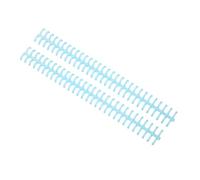 Qcwwy Binding Tool Plastic Loose Leaf Binding Spine 30 Hole Cuttable Anti Rust and Wear Resistant for School Supplies Yellow Office Equipment Consumables (Transparent Light Blue)