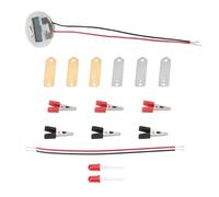 Qcwwy Bio Energy Science Kit Education Fun Potato Electricity Experiments Toys for Kids - Includes Digital Clock, Incandescent Lamp, Zinc/Copper Plates and Wires