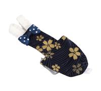 Qcwwy Bird Cleaning Grooming Tools Suit Pilot Suit Soft Cotton Adjustable Shoulder Strap with Inner Pocket and Bowknot Design for Macaw Cockatiels Budgies Finches Bird Diaper (S Tibetan Golden Flower)