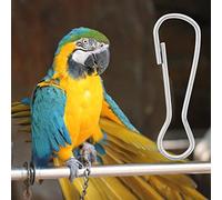 Qcwwy Bird Training Products, Hooks for Parrots Cage Supplies, Thicken, Convenient & Practical, Fine Workmanship 100PCS Metal Bird Accessories