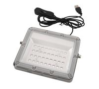 Qcwwy Black Light Fixtures Other Specialty Lighting 395nm Wavelength 120 Degree Angle IP66 Water Resistant Aluminum Shell USB Powered with Shatterproof PC Cover for Glow Party Holiday