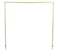Qcwwy Black Over The Table Balloon Stand Iron Adjustable Table Arch Frame 46-100in Width 29-55in Height with Clamps for Birthday Wedding Party Decoration (Gold)