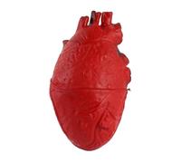 Qcwwy Bloody Heart Halloween Decoration Life Size Latex Prop For Haunted Houses Gory Trick For Parties 13X7Cm Scary Fake Organ Play House Toys (Red)