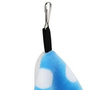 Qcwwy Blue Flannel 3 Layer Hamster Hammock Warm Cozy Hanging Bed House for Small Pets Chinchilla Sugar Glider (Blue)
