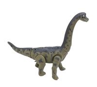 Qcwwy Brachiosaurus Dinosaurus Playing with an Electric Walk with Educational Sounds and Lights for World Exploration of Children's fun: an Assembly Set of a Plastic Game Model