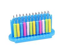 Qcwwy Bright Attractive Colors Kids Counting Frame Abacus Counting Frame Lightweight Easy Hold Math Learning Toy Versatile Sorting Grouping Educational Tool Classroom Home