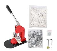 Qcwwy Button Maker, Hand Pin Maker 37mm Button Punch Press Tool with Aluminum Alloy Sliding Mold Suitable for Kids Professional Hobbyist Crafting Making