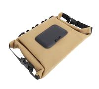 Qcwwy Camping Wet Wipe Pouch, Canvas Refillable Dispenser for Outdoor Activities, Large Capacity, for Travel and Car Use (Light Tan)