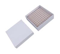 Qcwwy Cardboard Cryo Box Liquid Proof Coating 100 Place Insert for 1.5ml to 2.0ml Tubes Ideal for Laboratory and Research Facilities School Supplies