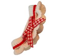Qcwwy Cat Collar with Bowknot Adjustable Size Soft Knitting Wool for Small Dogs and Cute Kittens (M (Approx. 32 X 4cm / 12.6 X 1.6in))