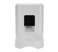 Qcwwy Cat Daily Goods Timed Portion Control WiFi Enabled for Dogs Cats with Easy One Touch Setup Automatic Pet Feeder Smart Dog Cat Feeder (White)