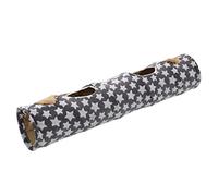 Qcwwy Cat Tunnel with Ball Foldable Collapsible Cat Tunnel for Indoor Cats 47.2 Inch Pop Up Play Toy for Kittens Small Puppy Rabbit (Star ear model)