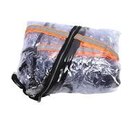 Qcwwy Clear Forklift Cover, Universal Transparent EVA Rain Dust Sun Protection 6000 Lbs with Reflective Stripes, Easy Installation, Compatible & Versatile
