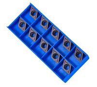 Qcwwy CNC Carbide Inserts 10Pcs Set,Durable Tips for Lathe Turning Tool, Ideal for Steel and Stainless Steel Machining Turning Tools