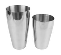 Qcwwy Cocktail Shaker Bartender Shaker Cocktail Tin 2 Layer 800ml and 600ml Stainless Steel with Double Wall Insulation and Proof Seal for Professional Bartenders and Home Mixology