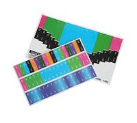 Qcwwy Color Kalimba Scale Sticker, Easy to Clean Colorful Key Stickers for 17-tone Thumb Piano, Perfect for Beginners and Music Practice (Universal 17 tone thumb piano)
