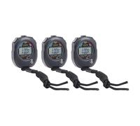 Qcwwy Competition Timing Stopwatch Sports Stopwatch 3Pcs High Accuracy Millisecond Timer for Running Swimming Basketball Competition Household Goods