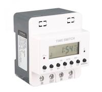 Qcwwy Controllers Heavy Duty Programmable 60A Load Capacity DIN Rail Mount LCD Display Suitable for Irrigation Pumps Farm Lighting Automation Digital Timer Switch Industrial Digital