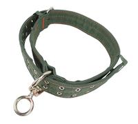 Qcwwy Cow Collar, Heavy Duty Cattle Show Collar with Metal Buckle and Traction Chain Nylon Collar Thickened Neck Wrap for Cow Horse Goat Dog Camel (Medium Size)