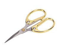 Qcwwy Craft Scissors Stainless Steel High Hardness Ergonomic Handle for Comfortable Grip with Classical Design for Sewing Embroidery DIY Crafts Bonsai Gardening Other Sewing Embroidery (Gold)