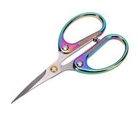 Qcwwy Craft Scissors Stainless Steel High Hardness Ergonomic Handle for Comfortable Grip with Classical Design for Sewing Embroidery DIY Crafts Bonsai Gardening Other Sewing Embroidery (Colorful)
