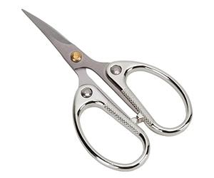 Qcwwy Craft Scissors Stainless Steel High Hardness Ergonomic Handle for Comfortable Grip with Classical Design for Sewing Embroidery DIY Crafts Bonsai Gardening Other Sewing Embroidery (Silver)