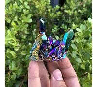 Qcwwy Crystal Cluster, Crystal Stone, Unique Home Decor for Meditation and Energy Healing (Angel)