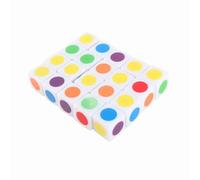 Qcwwy Cubes Package of 20, 6 Colored Colors Colored for Classroom Lessons and Board Games, Premium Quality Plastic