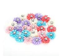 Qcwwy Cute Dog Grooming Hair Bows 25Pcs Decorative Accessories For Small Pets Flower Design With Rubber Bands For Cats And Dogs Apparel