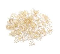 Qcwwy Cute Paper Clips Gold Paper Clips 100PCS Cute Stainless Steel Rust Resistant Paperclips Decorative Bookmark Mini for School Office Supplies Crafts
