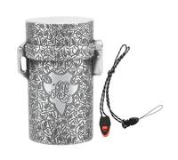 Qcwwy Cylinder Dry Box with Lanyard, Metal Container Portable Sealed Container Bottles Water Proof Sealed Storage Box with Whistle Rope Metal Seal Bottle Camping Essentials Tool (Silver)